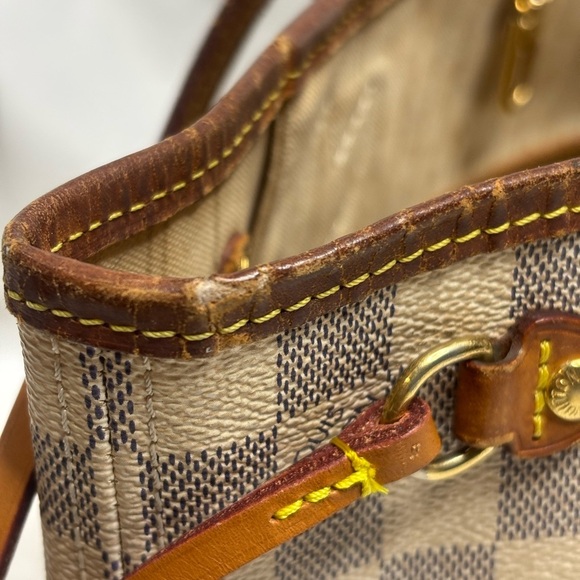 Checkered Brown and Tan Tote Bag - Picture 8 of 15